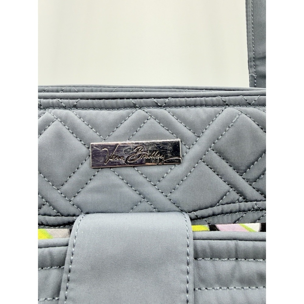 Vera Bradley Quilted Stroll Around Diaper Baby Shoulder Bag in Solid Gray $165 - Picture 14 of 14